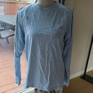 Vineyard Vines Men's Sky Blue Long Sleeve Tee